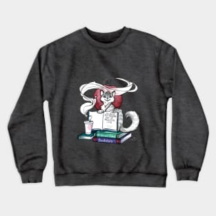 Book Club Kitty Crewneck Sweatshirt